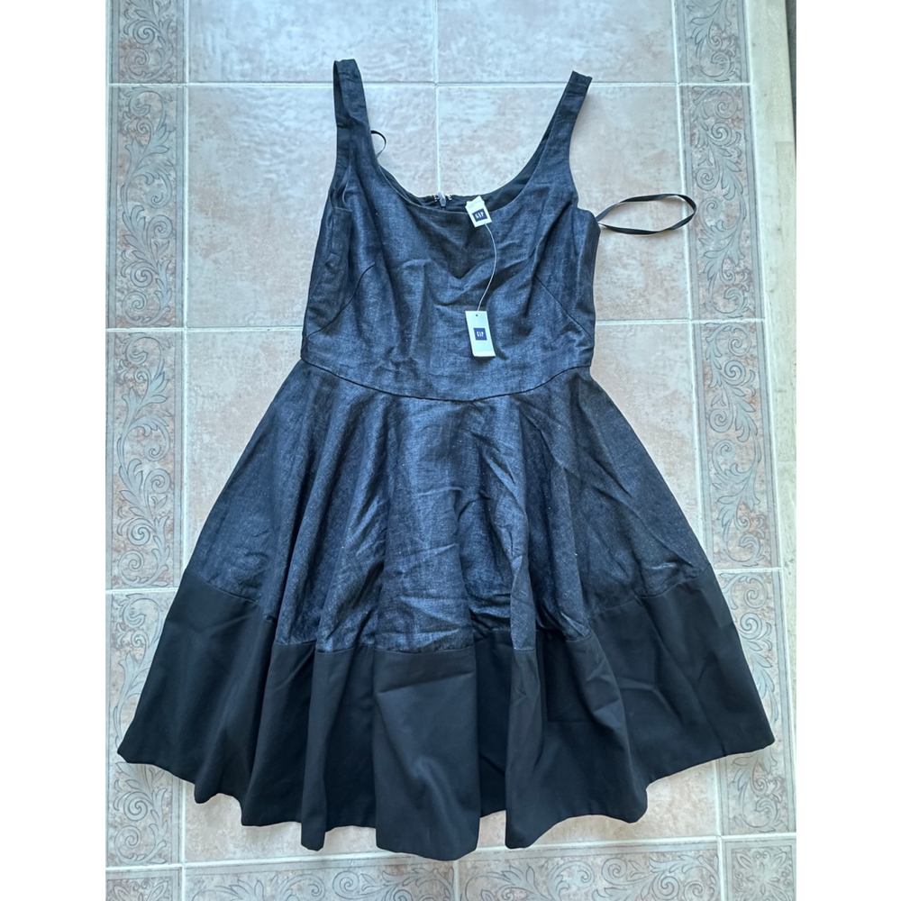 Women's Gap Dress, Black & Dark with Gray mixed , Size 10β New!